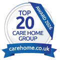 carehome.co.uk Top 20 Care Home Group 2026 — awarded to Tanglewood