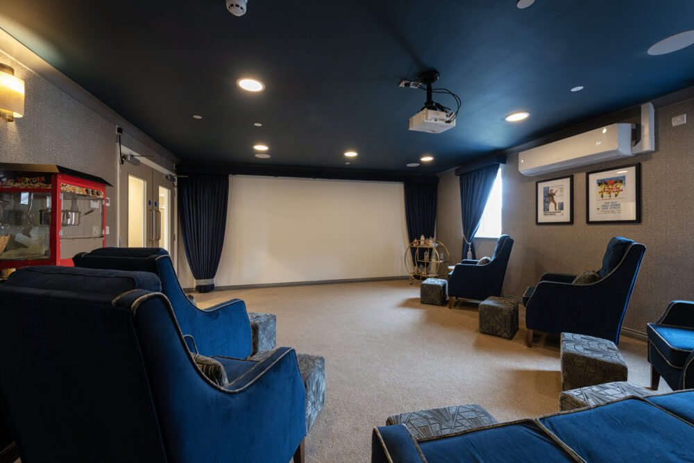 Private cinema room at [HOME-NAME]